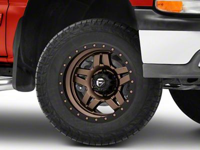 Fuel Wheels Anza Matte Bronze with Black Ring 6-Lug Wheel; 18x9; 1mm Offset (99-06 Silverado 1500)