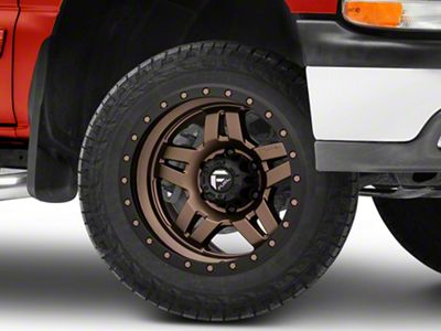 Fuel Wheels Anza Matte Bronze with Black Ring 6-Lug Wheel; 20x9; 1mm Offset (99-06 Silverado 1500)