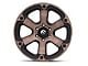 Fuel Wheels Beast Matte Black Machined with Dark Tint 6-Lug Wheel; 20x9; 1mm Offset (99-06 Silverado 1500)