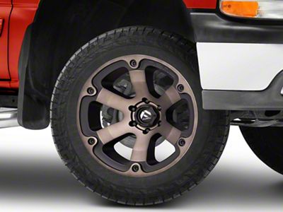 Fuel Wheels Beast Matte Black Machined with Dark Tint 6-Lug Wheel; 20x9; 35mm Offset (99-06 Silverado 1500)