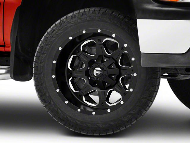 Fuel Wheels Boost Matte Black Milled 6-Lug Wheel; 20x9; -12mm Offset (99-06 Silverado 1500)