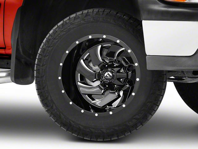 Fuel Wheels Cleaver Gloss Black Milled 6-Lug Wheel; 18x9; 20mm Offset (99-06 Silverado 1500)
