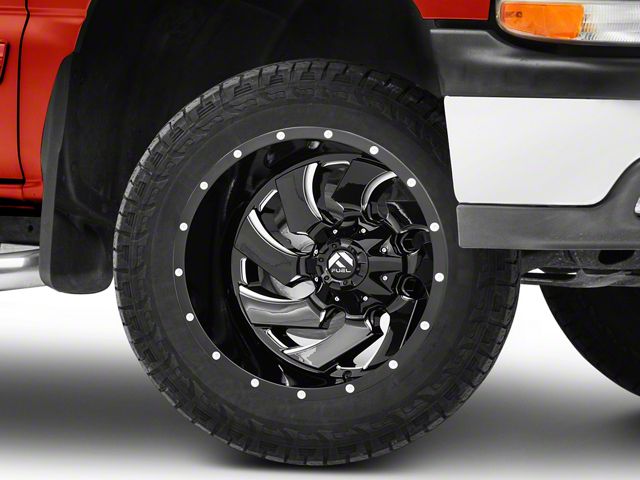 Fuel Wheels Cleaver Gloss Black Milled 6-Lug Wheel; 20x9; 1mm Offset (99-06 Silverado 1500)