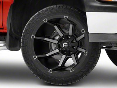 Fuel Wheels Coupler Matte Black Machined 6-Lug Wheel; 20x9; 1mm Offset (99-06 Silverado 1500)