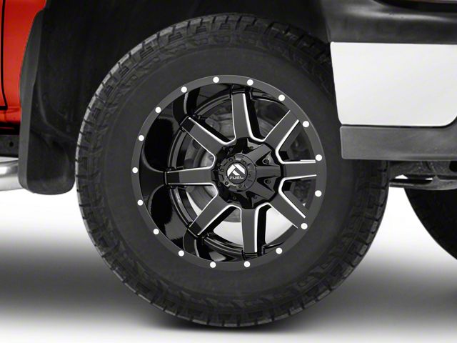 Fuel Wheels Maverick Gloss Black Milled 6-Lug Wheel; 18x9; 1mm Offset (99-06 Silverado 1500)