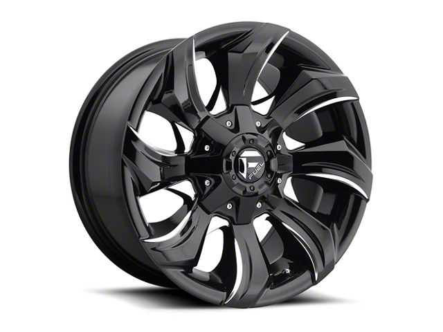 Fuel Wheels STRYKR Gloss Black Milled 6-Lug Wheel; 20x9; 1mm Offset (99-06 Silverado 1500)