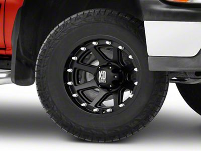 XD Addict Matte Black 6-Lug Wheel; 18x9; 18mm Offset (99-06 Silverado 1500)