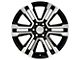Denali Style Black Machined 6-Lug Wheel; 22x9; 24mm Offset (99-06 Silverado 1500)