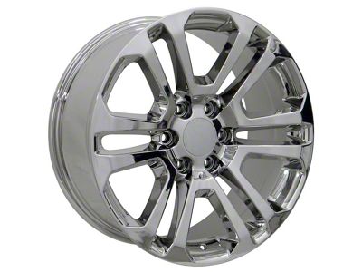 Sierra Style Chrome 6-Lug Wheel; 20x9; 31mm Offset (99-06 Silverado 1500)