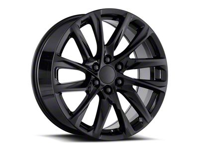 Escalade 12-Spoke Replica Gloss Black 6-Lug Wheel; 24x10; 31mm Offset (19-26 Sierra 1500)