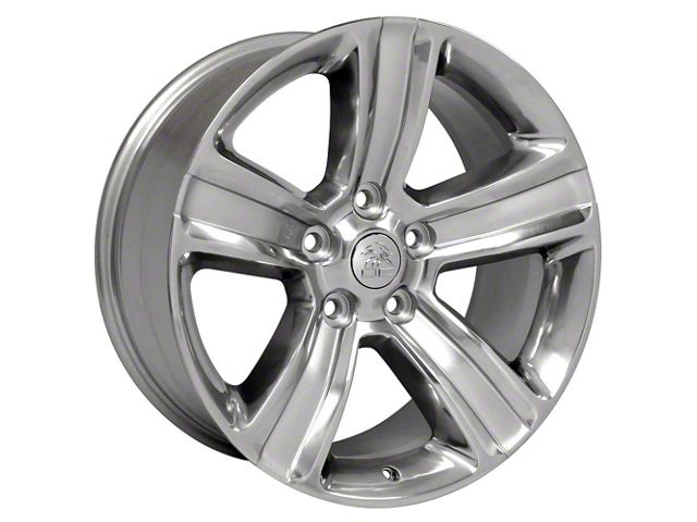 OE 5-Spoke Style Polished with Silver Inlay 5-Lug Wheel; 20x9; 19mm Offset (02-08 RAM 1500, Excluding Mega Cab)