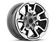 Rebel Style Polished with Anthracite Inlay 5-Lug Wheel; 17x8; 18mm Offset (02-08 RAM 1500, Excluding Mega Cab)