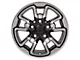 Rebel Style Polished with Black Inlay 5-Lug Wheel; 17x8; 18mm Offset (02-08 RAM 1500, Excluding Mega Cab)