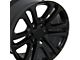 Sierra Style Black 6-Lug Wheel; 20x9; 31mm Offset (07-13 Sierra 1500)