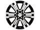 Denali Style Black Machined 6-Lug Wheel; 22x9; 24mm Offset (07-13 Sierra 1500)