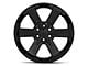 Rally Style Black 6-Lug Wheel; 22x9; 24mm Offset (07-13 Sierra 1500)