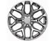 Snowflake Style Chrome 6-Lug Wheel; 22x9; 24mm Offset (07-13 Sierra 1500)