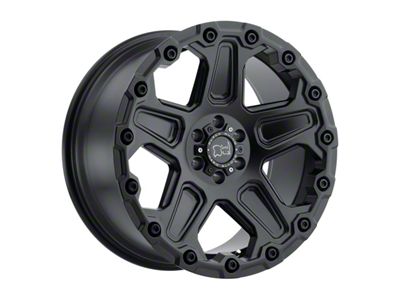 Black Rhino Cog Matte Black 6-Lug Wheel; 18x9.5; -18mm Offset (07-13 Silverado 1500)