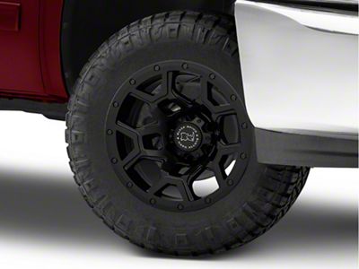 Black Rhino Overland Matte Black 6-Lug Wheel; 18x9.5; -18mm Offset (07-13 Silverado 1500)