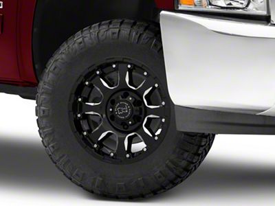 Black Rhino Sierra Gloss Black Milled 6-Lug Wheel; 17x9; 12mm Offset (07-13 Silverado 1500)