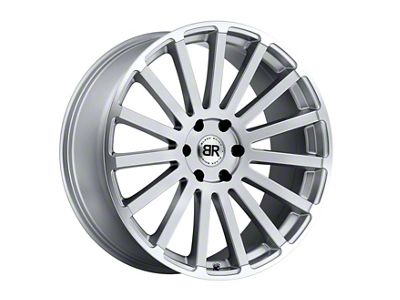 Black Rhino Spear Silver 6-Lug Wheel; 22x9.5; 25mm Offset (07-13 Silverado 1500)