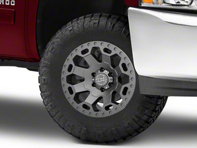 Black Rhino Warlord Matte Gunmetal 6-Lug Wheel; 18x9; 12mm Offset (07-13 Silverado 1500)