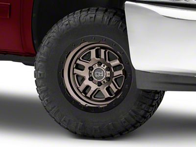 Black Rhino Barstow Matte Bronze with Matte Black Lip 6-Lug Wheel; 17x9.5; 12mm Offset (07-13 Silverado 1500)