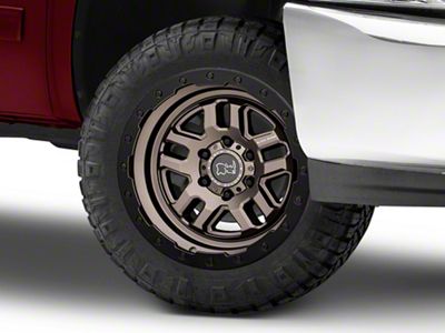 Black Rhino Barstow Matte Bronze with Matte Black Lip 6-Lug Wheel; 20x9.5; -18mm Offset (07-13 Silverado 1500)