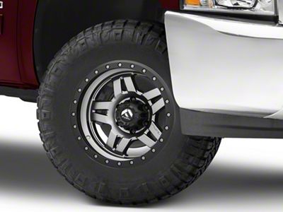 Fuel Wheels Anza Anthracite with Black Ring 6-Lug Wheel; 17x8.5; -6mm Offset (07-13 Silverado 1500)