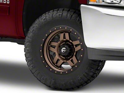 Fuel Wheels Anza Matte Bronze with Black Ring 6-Lug Wheel; 17x8.5; 6mm Offset (07-13 Silverado 1500)