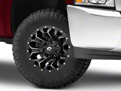 Fuel Wheels Assault Satin Black Milled 6-Lug Wheel; 17x9; -12mm Offset (07-13 Silverado 1500)