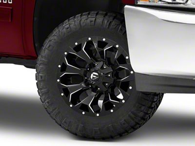 Fuel Wheels Assault Gloss Black Milled 6-Lug Wheel; 18x9; 1mm Offset (07-13 Silverado 1500)