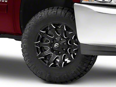 Fuel Wheels Battle Axe Gloss Black Milled 6-Lug Wheel; 18x9; 20mm Offset (07-13 Silverado 1500)