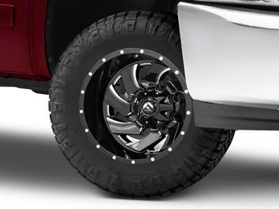 Fuel Wheels Cleaver Gloss Black Milled 6-Lug Wheel; 18x9; 1mm Offset (07-13 Silverado 1500)