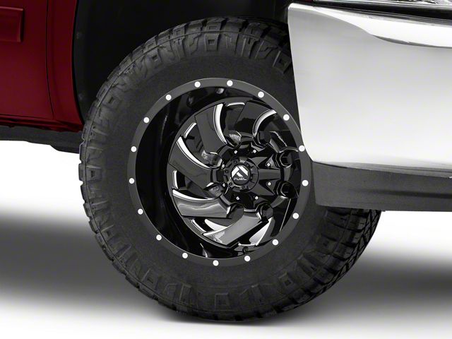 Fuel Wheels Cleaver Gloss Black Milled 6-Lug Wheel; 18x9; -12mm Offset (07-13 Silverado 1500)