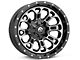 Fuel Wheels Crush Matte Black Machined 6-Lug Wheel; 20x9; 20mm Offset (07-13 Silverado 1500)