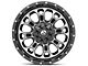 Fuel Wheels Crush Matte Black Machined 6-Lug Wheel; 20x9; 20mm Offset (07-13 Silverado 1500)
