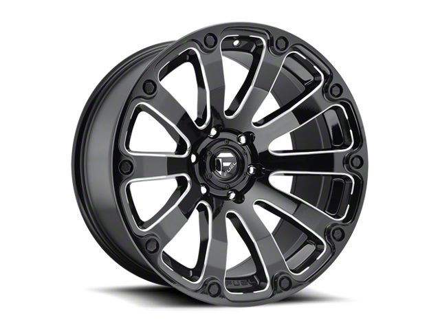 Fuel Wheels Diesel Gloss Black Milled 6-Lug Wheel; 20x9; 20mm Offset (07-13 Silverado 1500)