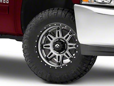 Fuel Wheels Hostage III Anthracite with Black Ring 6-Lug Wheel; 18x9; 20mm Offset (07-13 Silverado 1500)