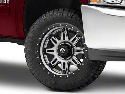 Fuel Wheels Hostage III Anthracite with Black Ring 6-Lug Wheel; 20x9; 1mm Offset (07-13 Silverado 1500)