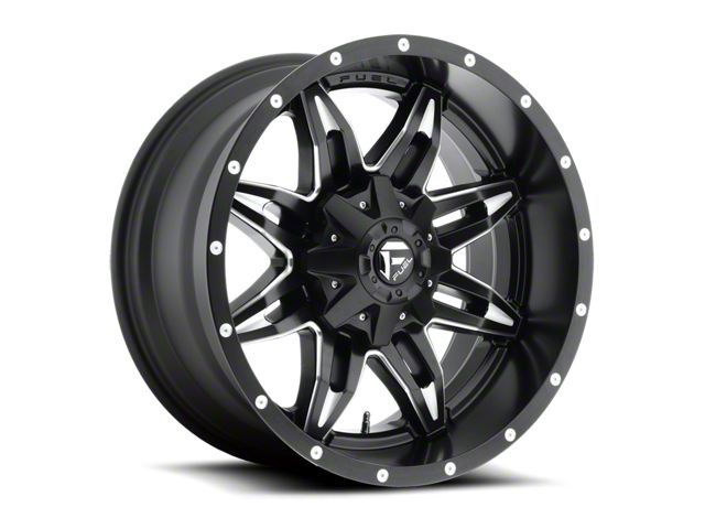 Fuel Wheels Lethal Satin Black Milled 6-Lug Wheel; 20x10; -24mm Offset (07-13 Silverado 1500)
