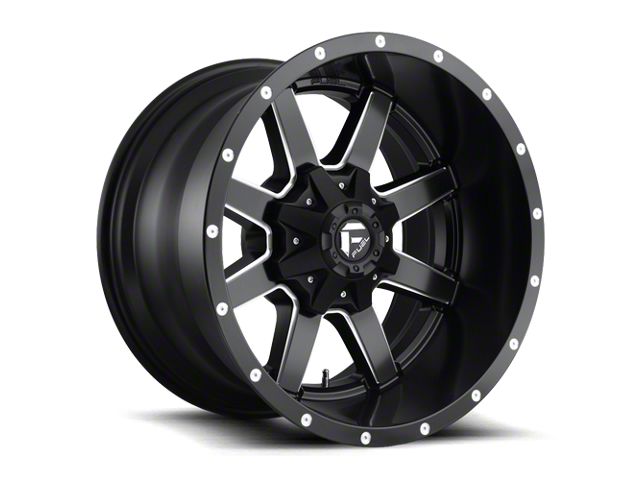 Fuel Wheels Maverick Matte Black Milled 6-Lug Wheel; 22x10; -24mm Offset (07-13 Silverado 1500)