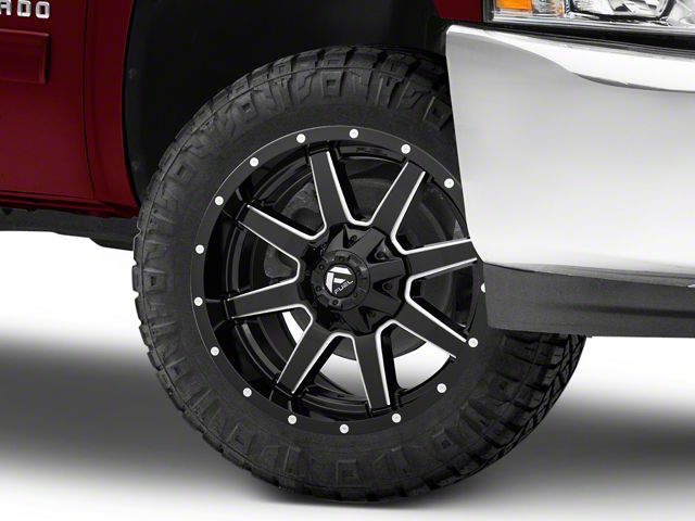 Fuel Wheels Maverick Gloss Black Milled 6-Lug Wheel; 20x9; 1mm Offset (07-13 Silverado 1500)