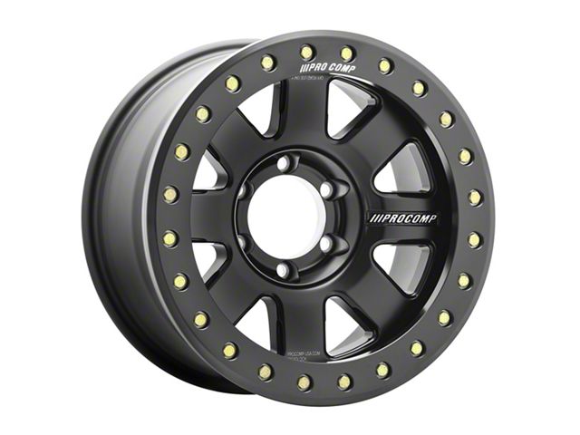 Pro Comp Wheels Trilogy Race Satin Black 6-Lug Wheel; 17x9; -6mm Offset (07-13 Silverado 1500)