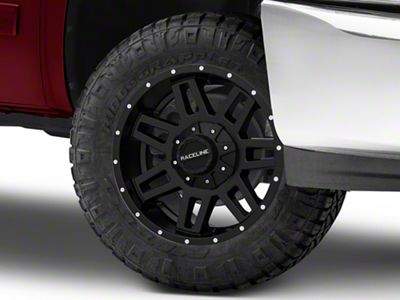 Raceline Injector Black 6-Lug Wheel; 18x9; 18mm Offset (07-13 Silverado 1500)