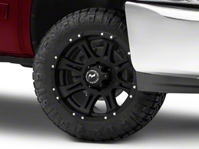 Raceline Raptor Black 6-Lug Wheel; 20x9; 30mm Offset (07-13 Silverado 1500)