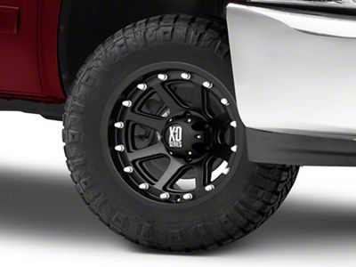 XD Addict Matte Black 6-Lug Wheel; 18x9; 18mm Offset (07-13 Silverado 1500)