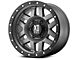 XD Machete Matte Gray with Black Ring 6-Lug Wheel; 18x9; 18mm Offset (07-13 Silverado 1500)