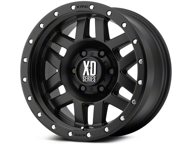 XD Machete Satin Black 6-Lug Wheel; 17x9; -12mm Offset (07-13 Silverado 1500)
