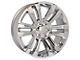 Denali Style Chrome 6-Lug Wheel; 22x9; 24mm Offset (07-13 Silverado 1500)